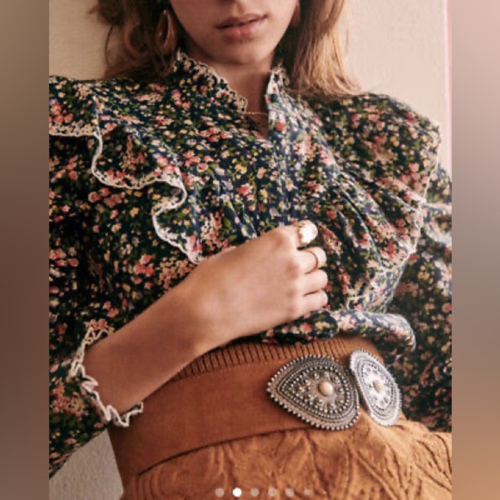 Sezane Agathe Blouse Size 36/4